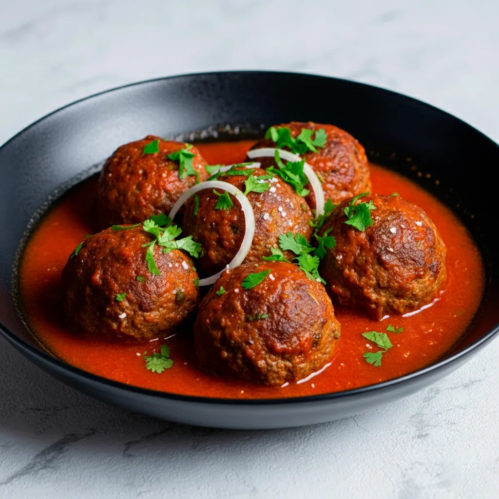Albóndigas de res en caldillo