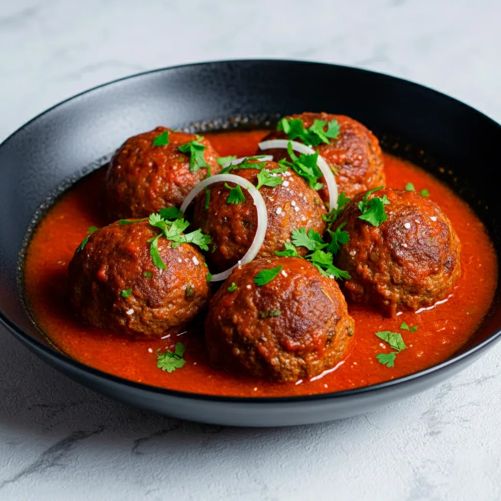 Albóndigas de res en caldillo