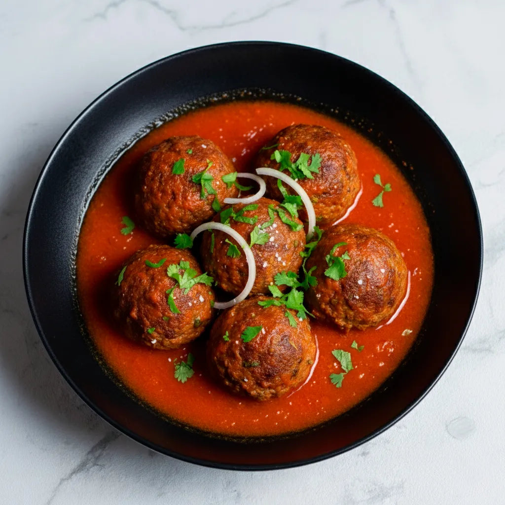 Albóndigas de res en caldillo