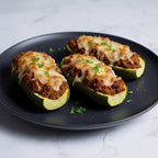 Calabacitas rellenas de carne