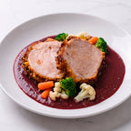 Lomo de cerdo en salsa de ciruela