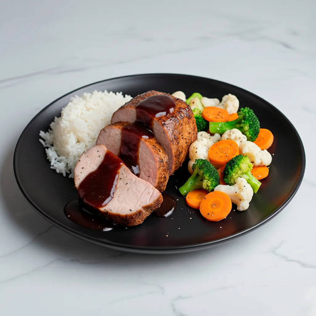 Lomo de cerdo en salsa de ciruela